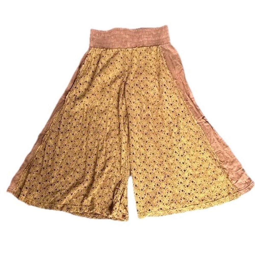 Oli and Hali Palazzo Lace Floral Pants Cotton Wide Leg Boho Festival